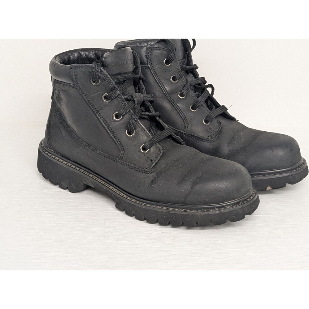 Black Timberland Waterproof Ankle Boots Women's Size 8.5 Riding Lightweight